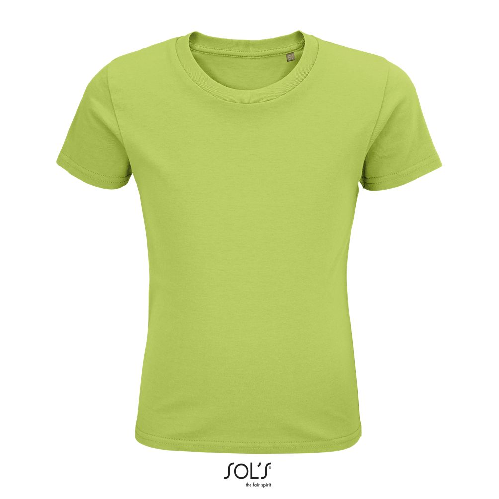 Camiseta Ajustada De Cuello Redondo Para Niños SOL'S PIONEER KIDS VERDE MANZANA