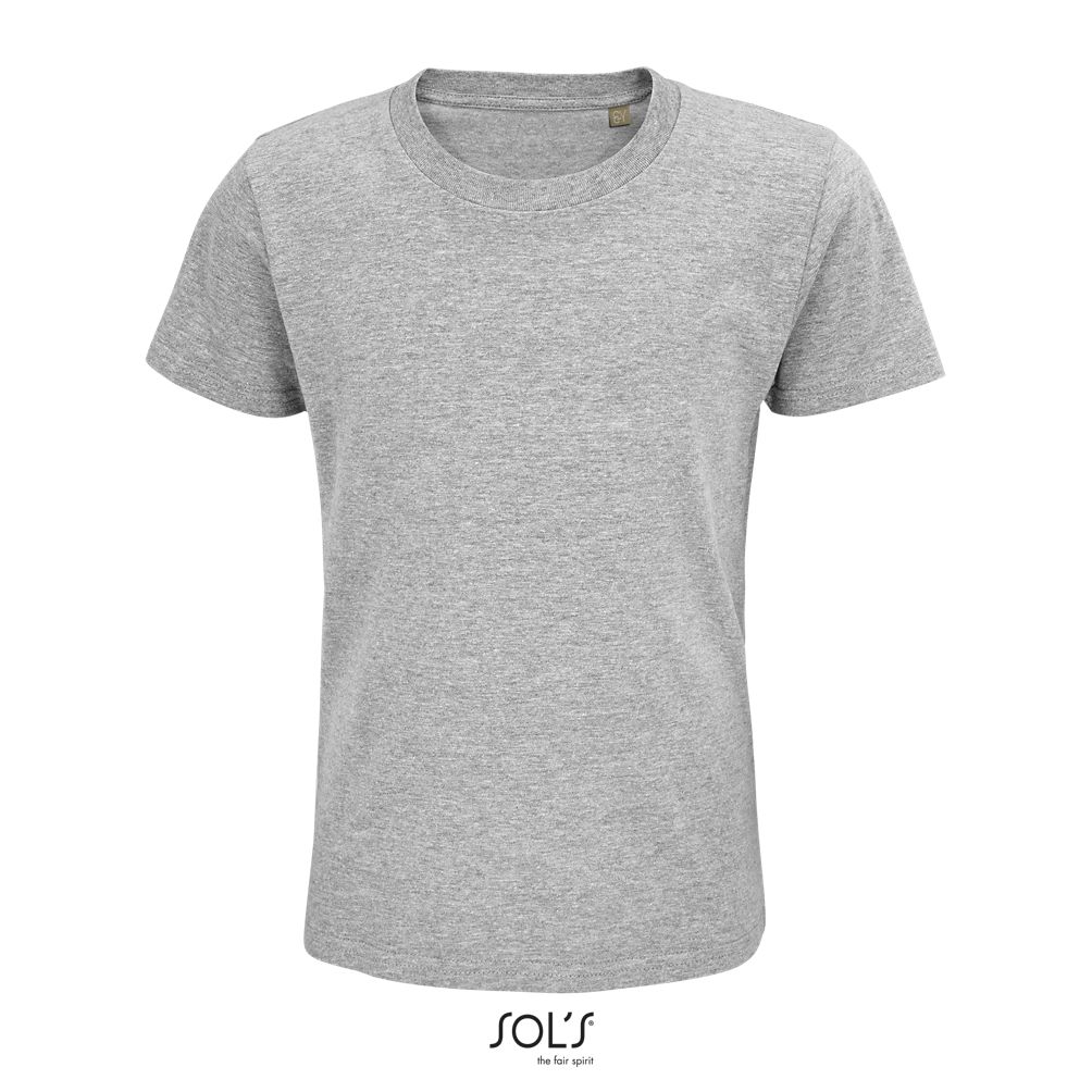 Camiseta Ajustada De Cuello Redondo Para Niños SOL'S PIONEER KIDS GRIS MEZCLA