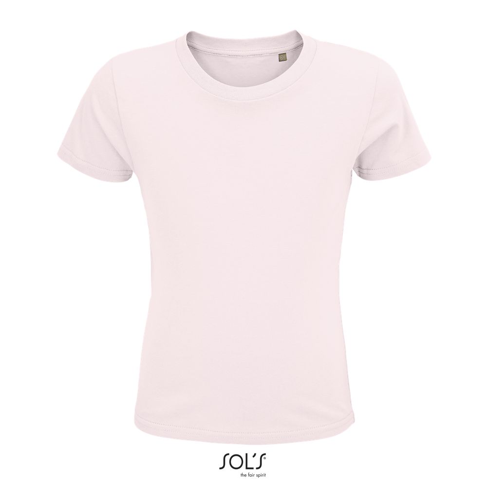 Camiseta Ajustada De Cuello Redondo Para Niño SOL'S CRUSADER KIDS ROSA PÁLIDO