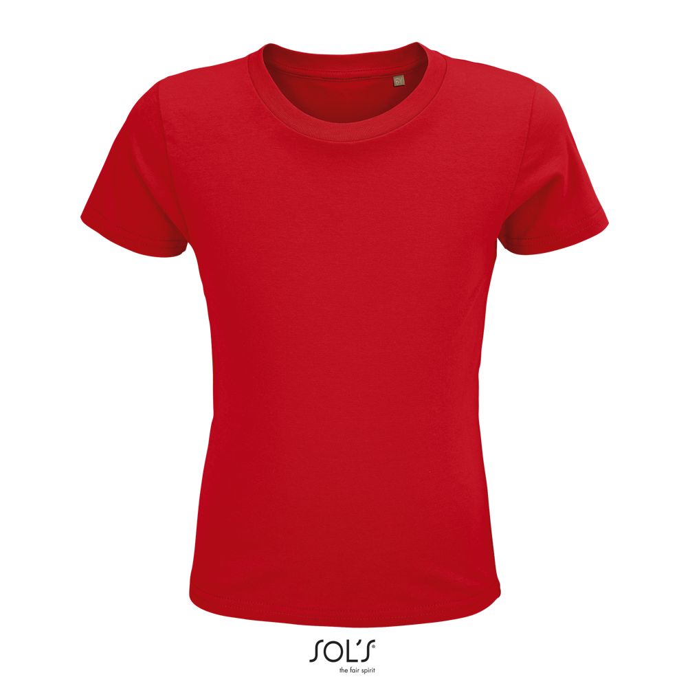 Camiseta Ajustada De Cuello Redondo Para Niño SOL'S CRUSADER KIDS ROJO
