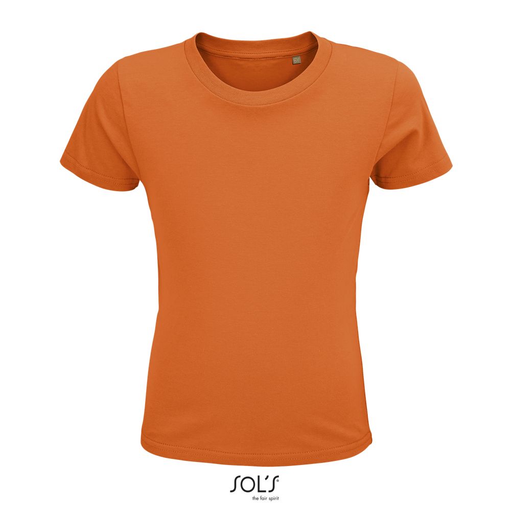Camiseta Ajustada De Cuello Redondo Para Niño SOL'S CRUSADER KIDS NARANJA