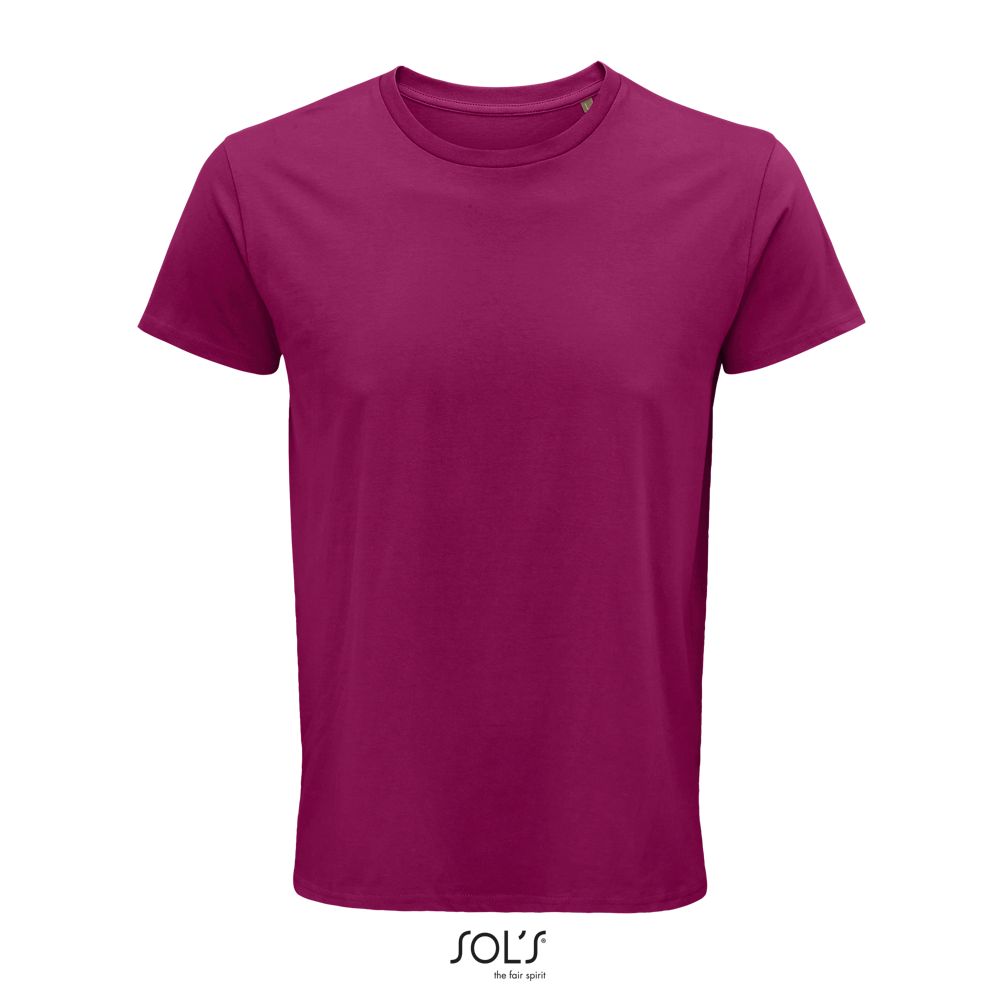 Camiseta Hombre Ajustada De Punto Liso Y Cuello Redondo SOL'S CRUSADER MEN FUCSIA