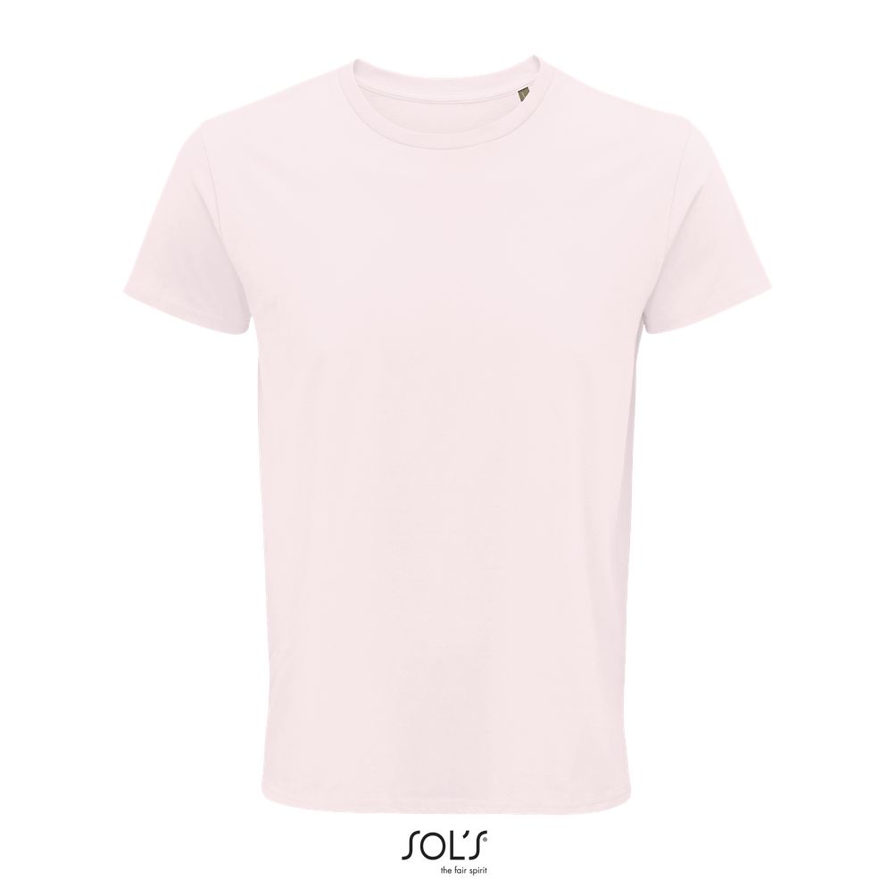 Camiseta Hombre Ajustada De Punto Liso Y Cuello Redondo SOL'S CRUSADER MEN ROSA PÁLIDO