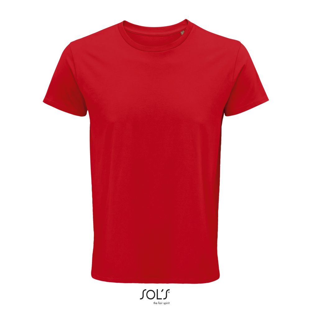 Camiseta Hombre Ajustada De Punto Liso Y Cuello Redondo SOL'S CRUSADER MEN ROJO