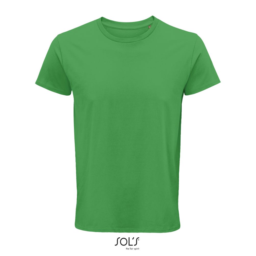 Camiseta Hombre Ajustada De Punto Liso Y Cuello Redondo SOL'S CRUSADER MEN VERDE PRADERA