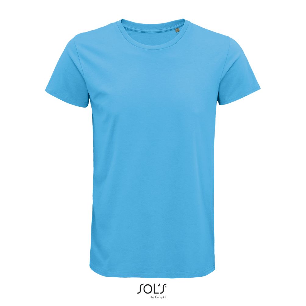 Camiseta Hombre Ajustada De Punto Liso Y Cuello Redondo SOL'S CRUSADER MEN AQUA