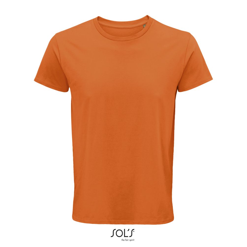 Camiseta Hombre Ajustada De Punto Liso Y Cuello Redondo SOL'S CRUSADER MEN NARANJA