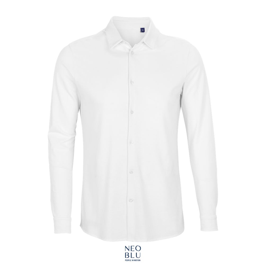 Camisa De Algodón Para Hombre NEOBLU BASILE MEN Blanco Óptimo