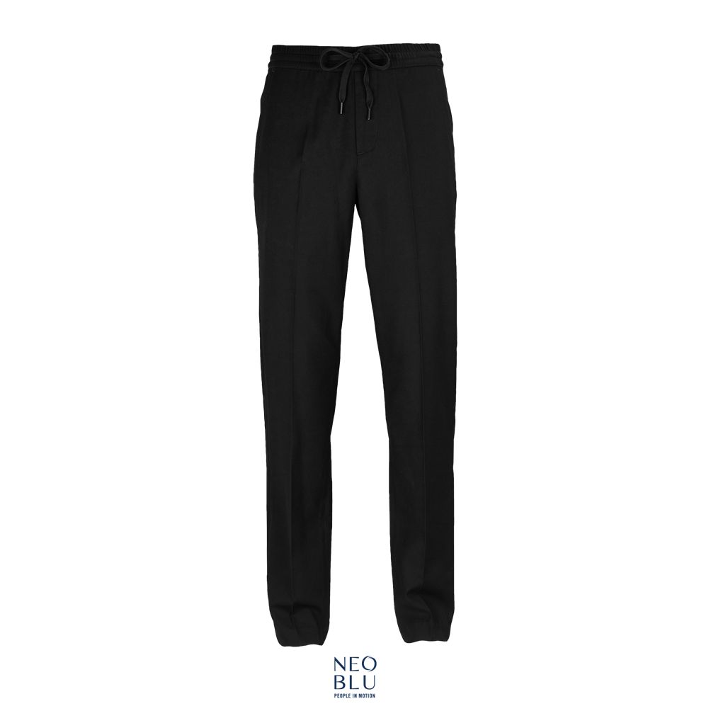 Pantalones De Traje Con Cintura Elástica Para Hombre NEOBLU GERMAIN MEN NEGRO PROFUNDO