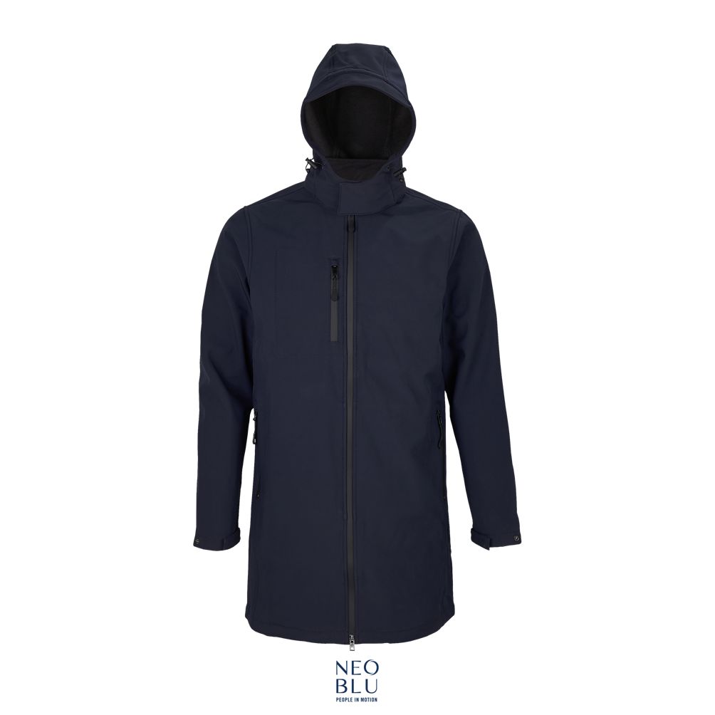 Chaqueta Larga Softhsell Para Hombre NEOBLU ACHILLE MEN Noche