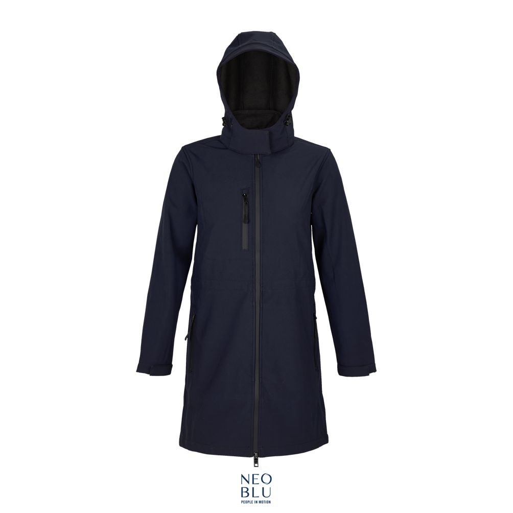 Chaqueta Larga Softshell Para Mujer NEOBLU ACHILLE WOMEN Noche