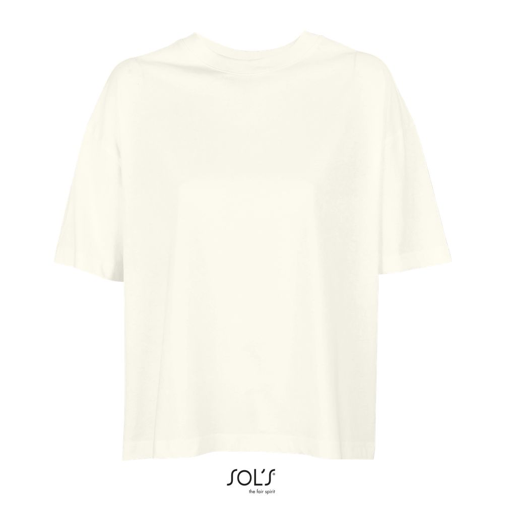 Camiseta Oversize De Mujer SOL'S BOXY WOMEN Blanco crema