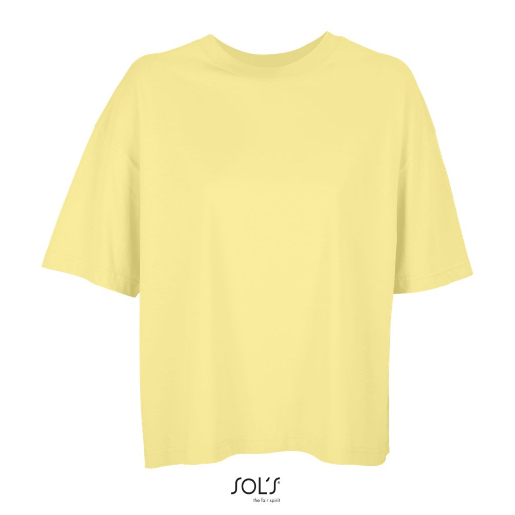 Camiseta Oversize De Mujer SOL'S BOXY WOMEN Amarillo Claro