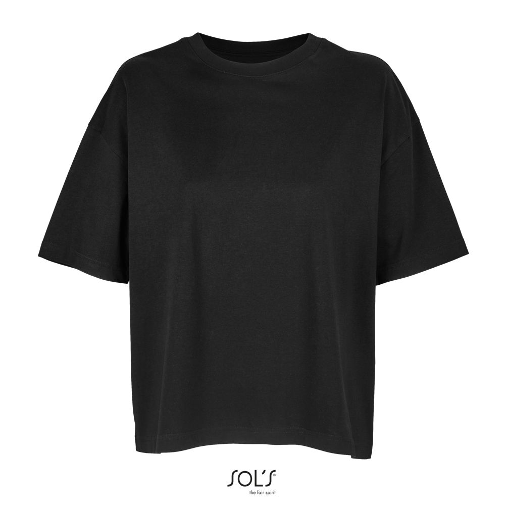 Camiseta Oversize De Mujer SOL'S BOXY WOMEN NEGRO PROFUNDO