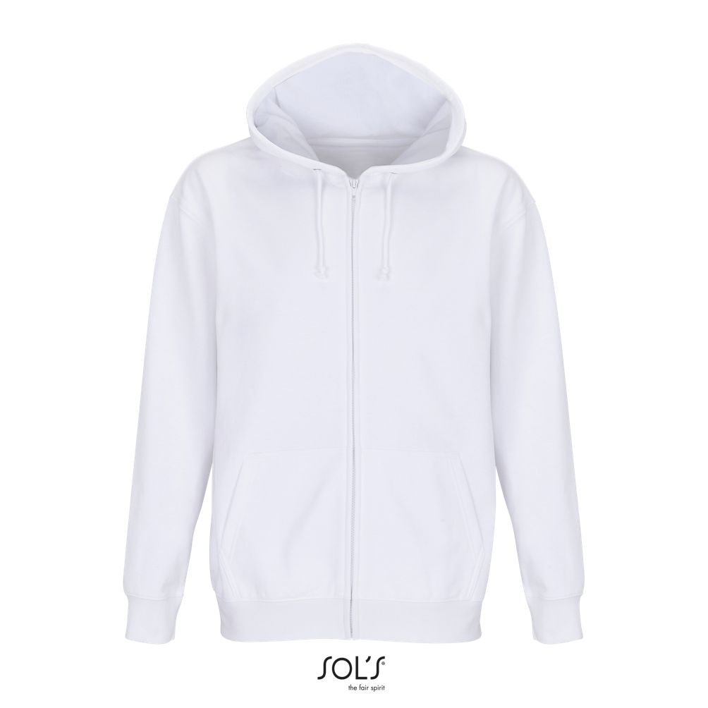 Sudadera Unisex Con Cremallera Y Capucha SOL'S CARTER BLANCO
