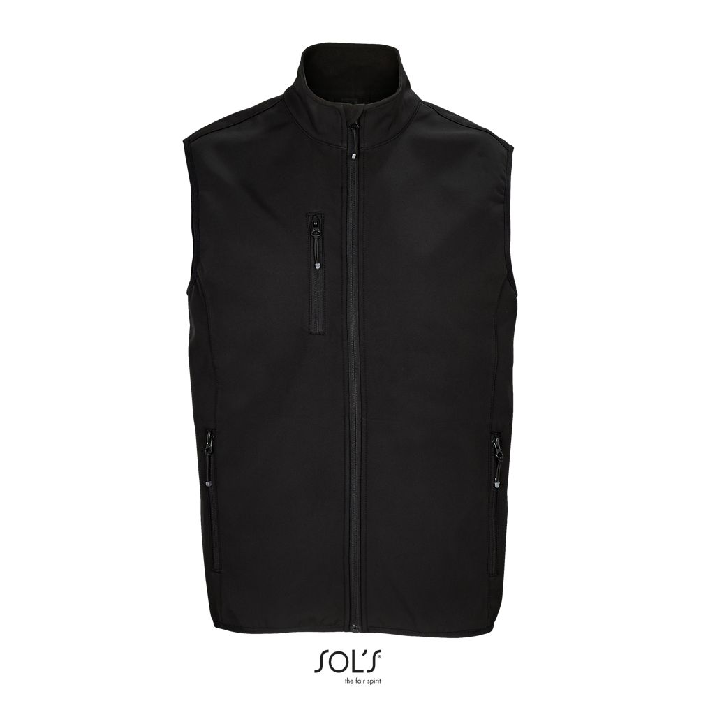Chaleco De Hombre Softshell SOL'S FALCON BW MEN NEGRO