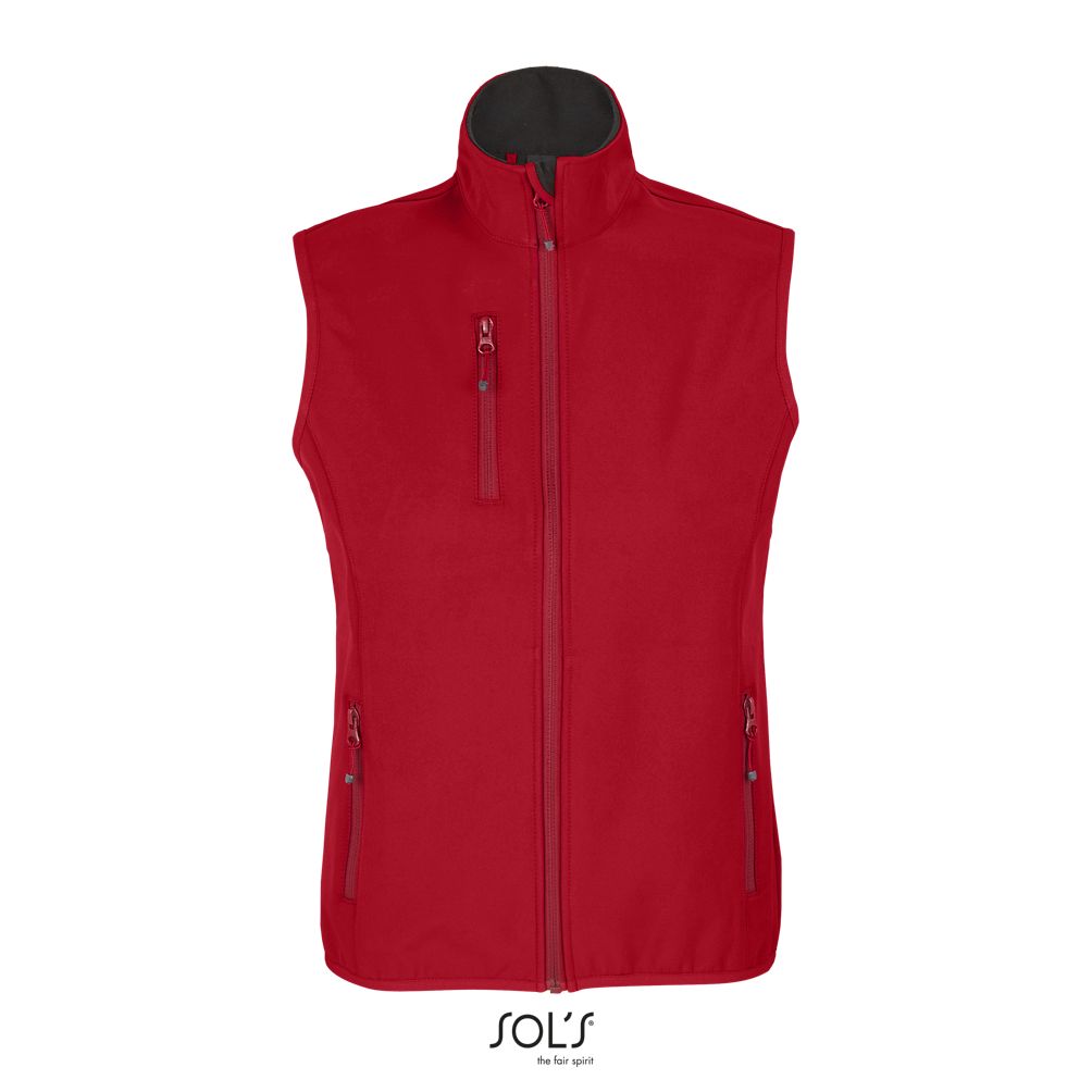 Chaleco Softshell Para Mujer SOL'S FALCON BW WOMEN ROJO CHILI