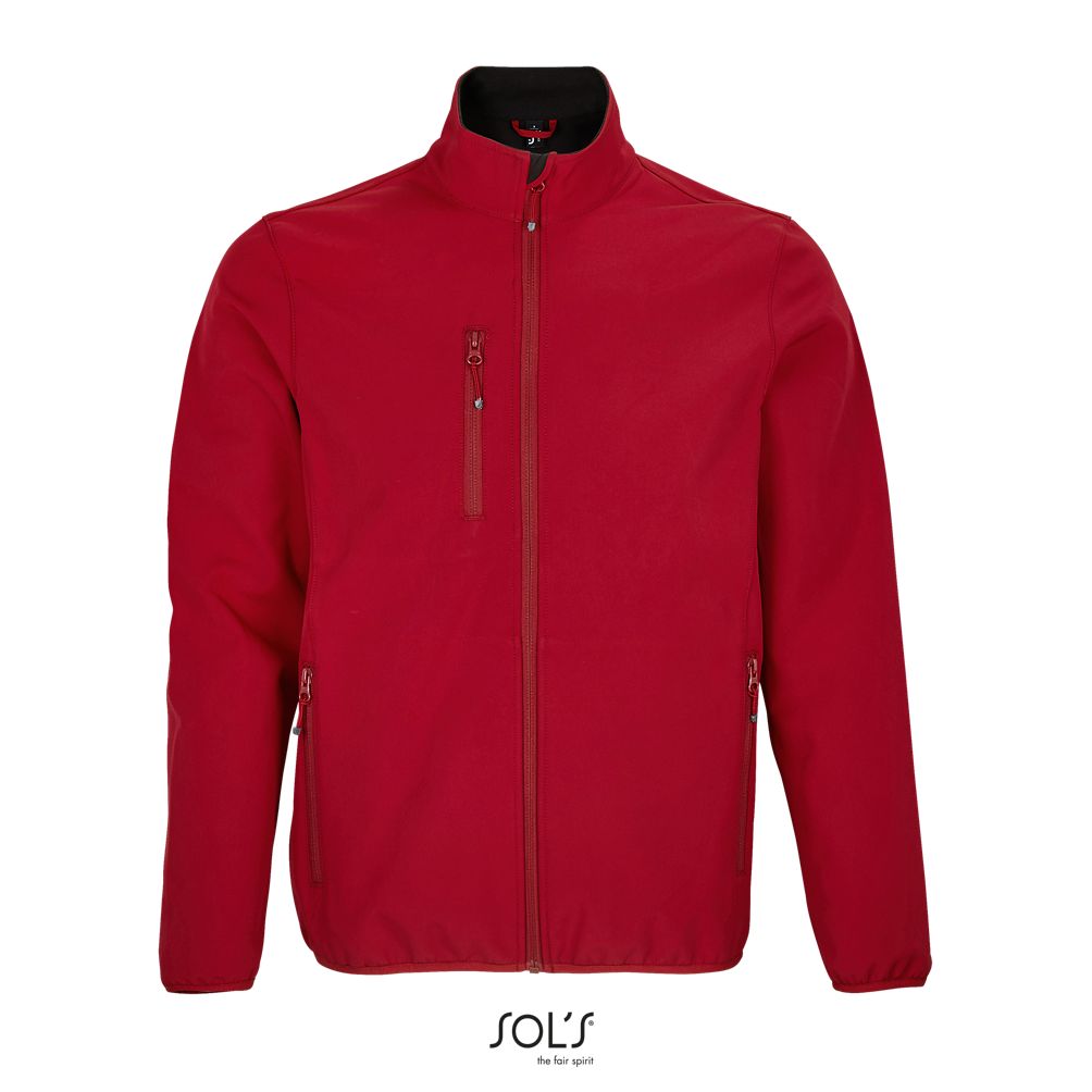Chaqueta Softshell Con Cremallera Para Hombre SOL'S FALCON MEN ROJO CHILI