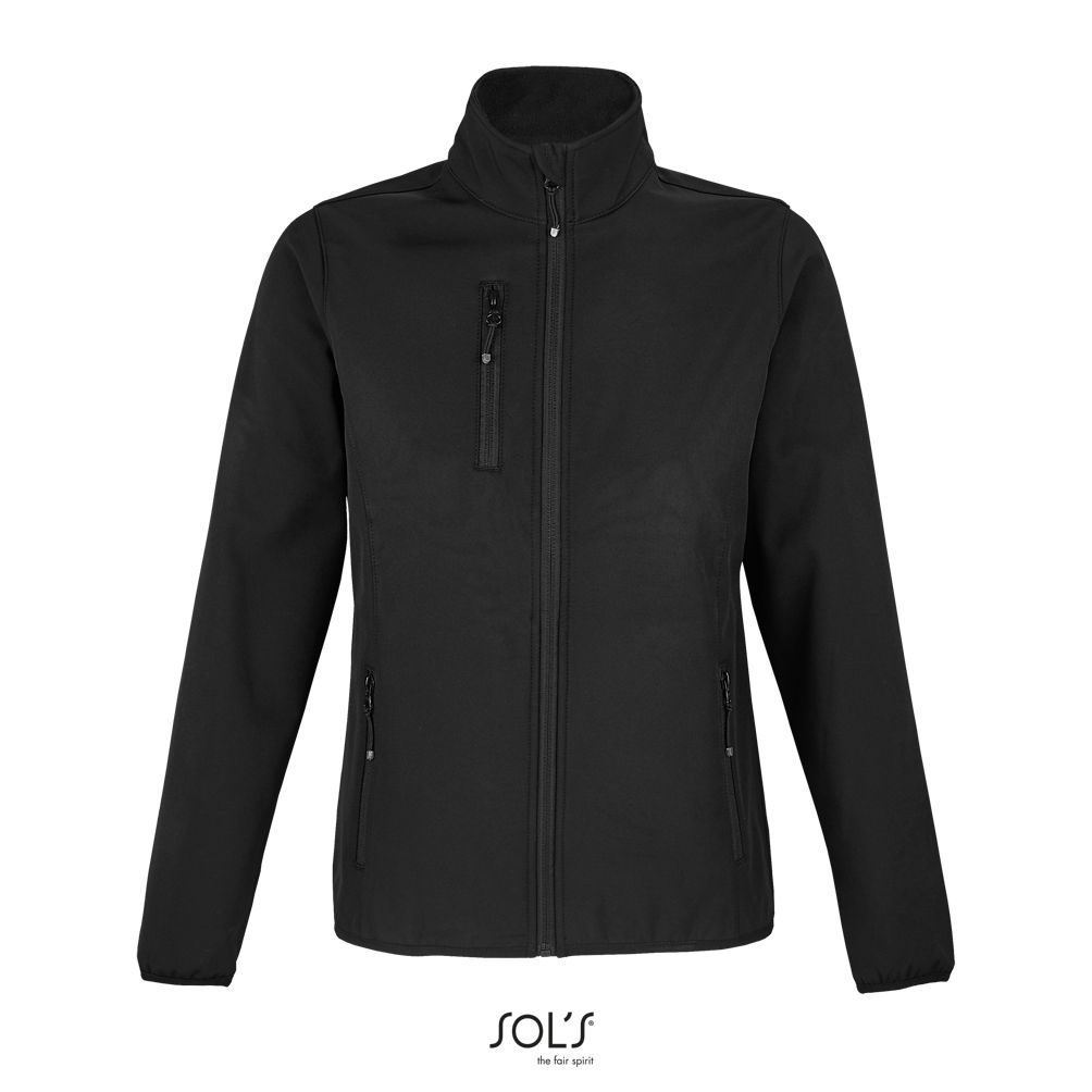 Chaqueta Softshell Con Cremallera Para Mujer SOL'S FALCON WOMEN NEGRO
