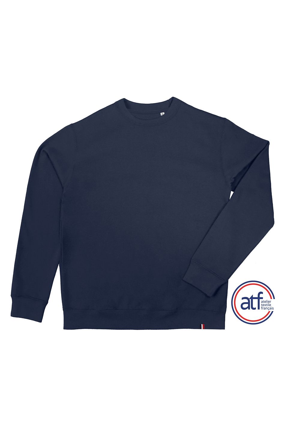 Sudadera Unisex De Cuello Redondo - Made In France ATF ALIX AZUL MARINO