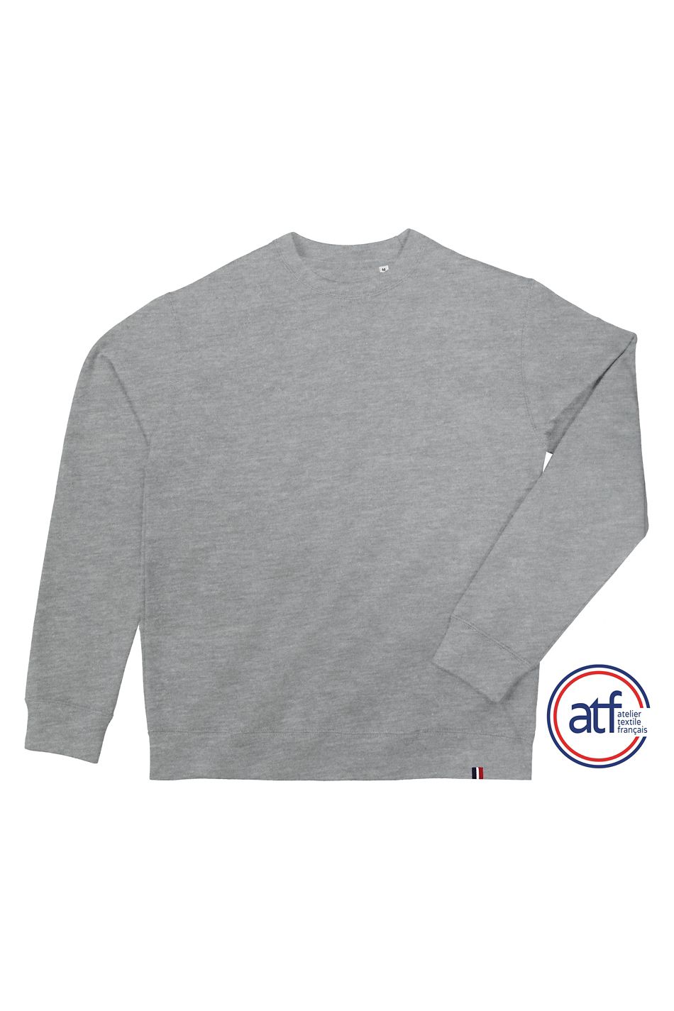 Sudadera Unisex De Cuello Redondo - Made In France ATF ALIX GRIS MEZCLA