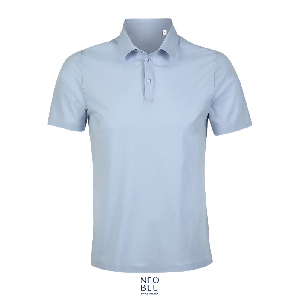 Polo Hombre De Punto Liso Mercerizado NEOBLU RELAX OSCAR MEN Azul claro