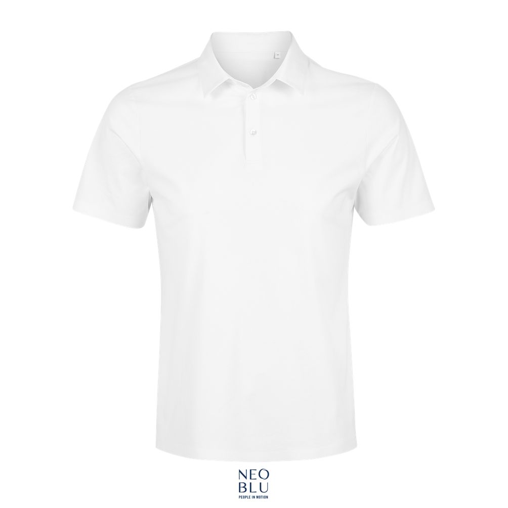 Polo Hombre De Punto Liso Mercerizado NEOBLU RELAX OSCAR MEN Blanco Óptico