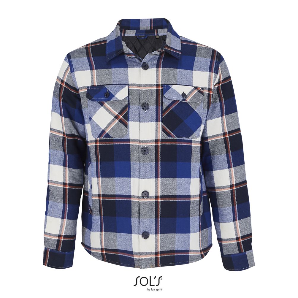 Sobrecamisa Unisex De Cuadros SOL'S NOAH AZUL ROYAL
