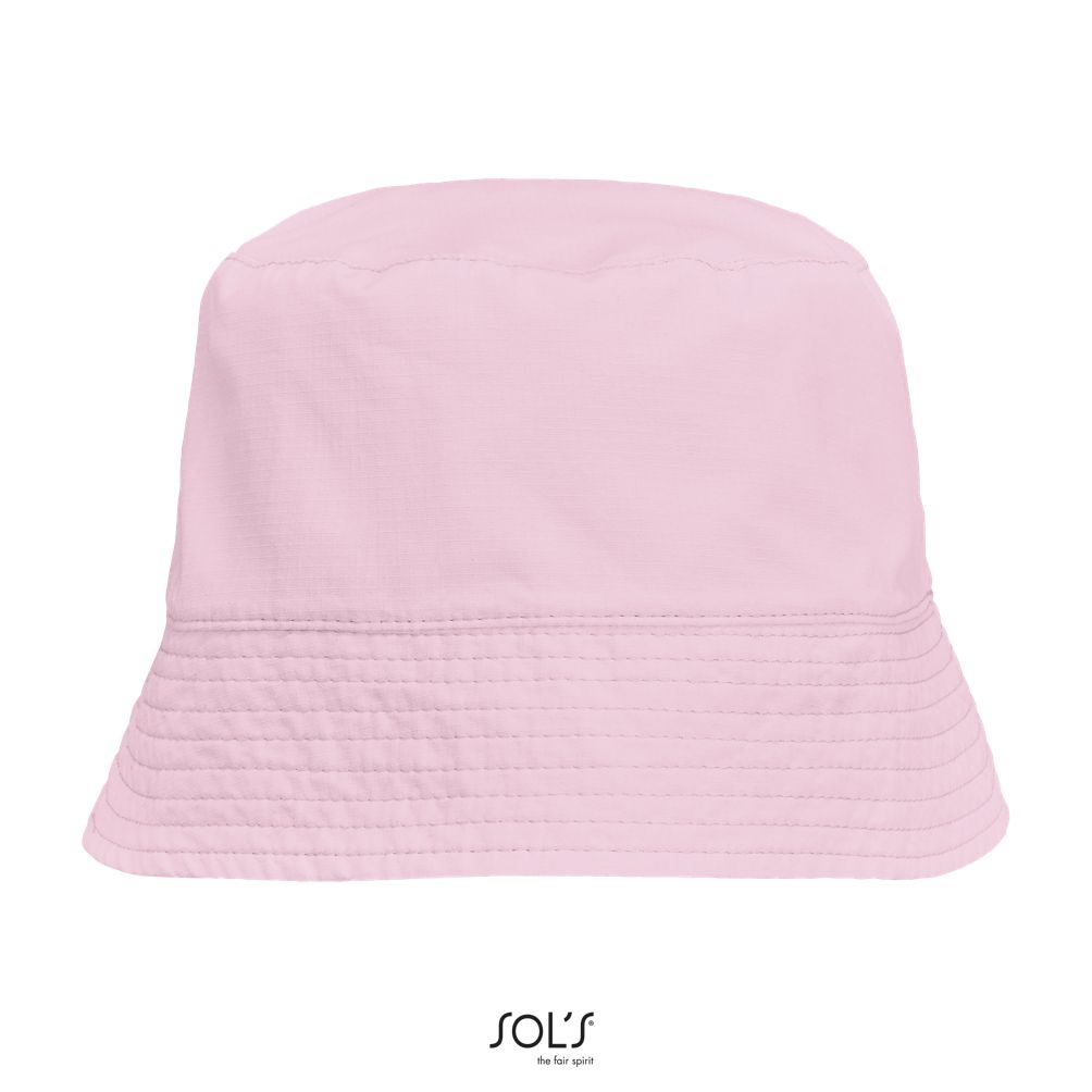 Sombrero De Pescador Unisex De Nylon SOL'S BUCKET NYLON Blanco Roto / Caramelo Rosa