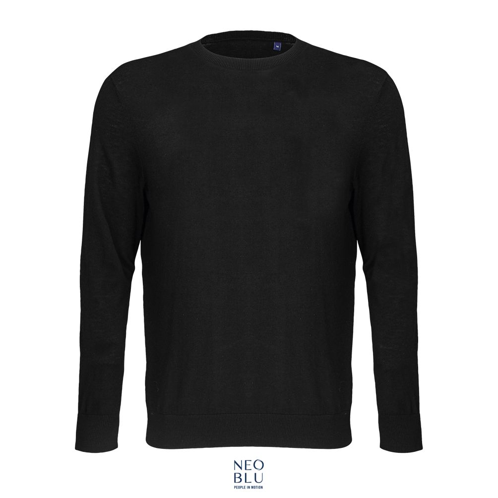 Jersey Hombre Cuello Redondo NEOBLU STUART MEN NEGRO PROFUNDO