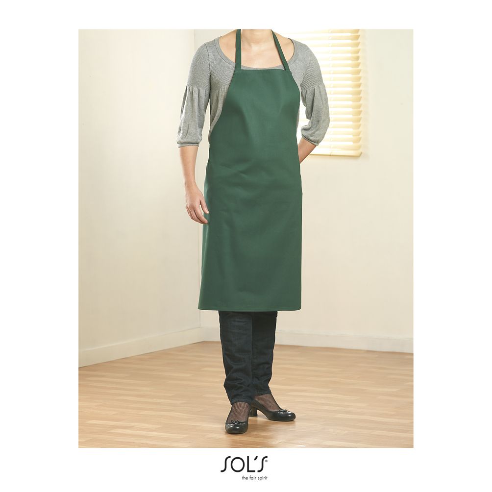 Delantal De Algodón SOL'S GLASGOW VERDE BOTELLA