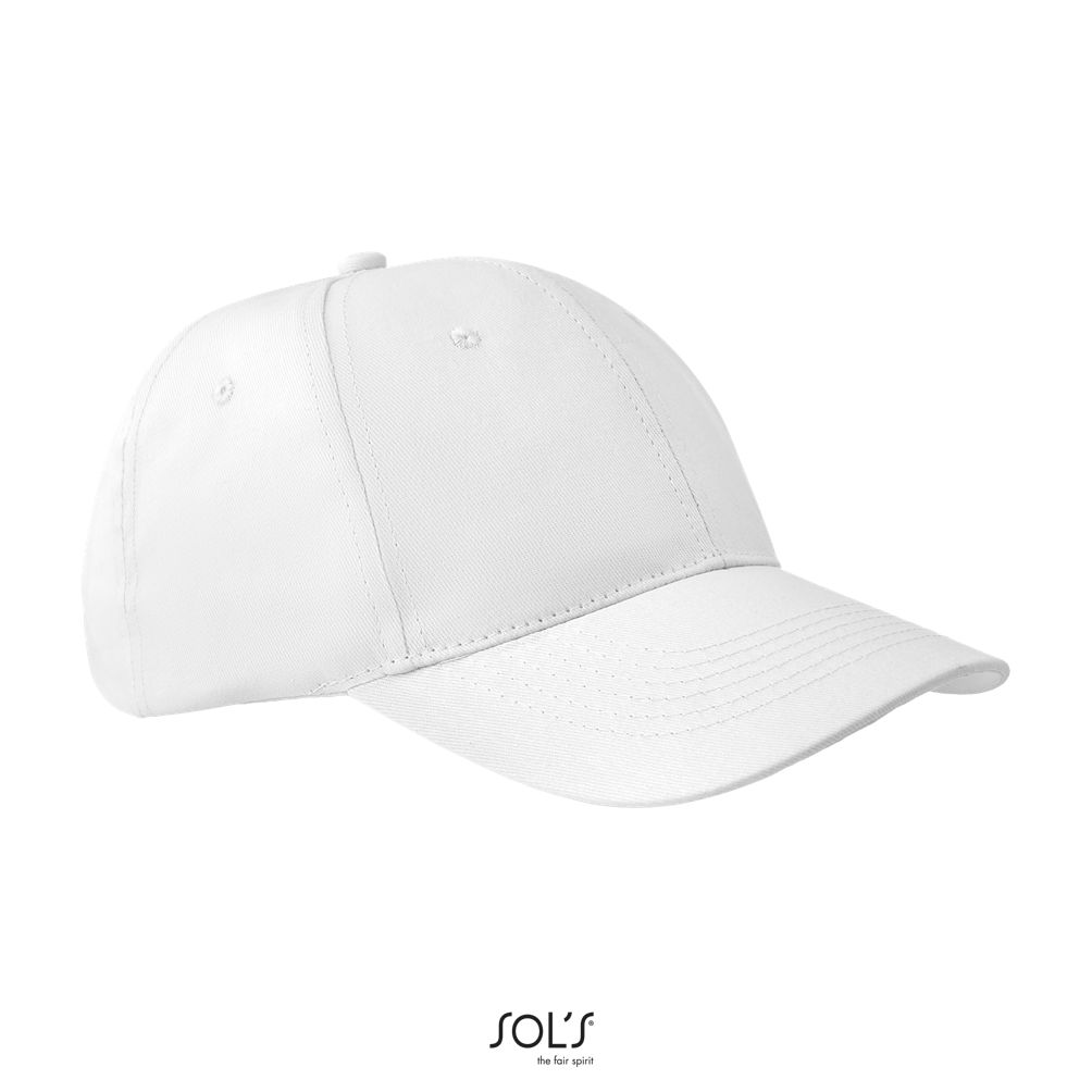 Gorra De 6 Paneles SOL'S APOLLO BLANCO