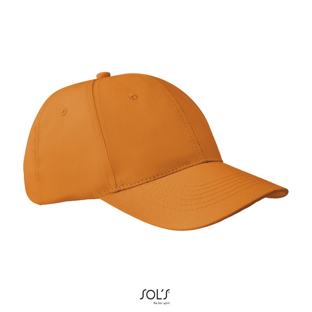 Gorra De 6 Paneles SOL'S APOLLO NARANJA