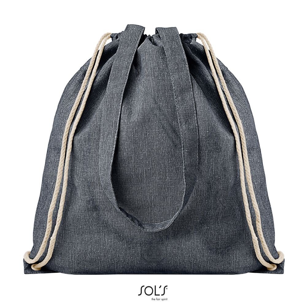 Mochila Con Cordones Y Asas SOL'S ATLANTA Denim jaspeado