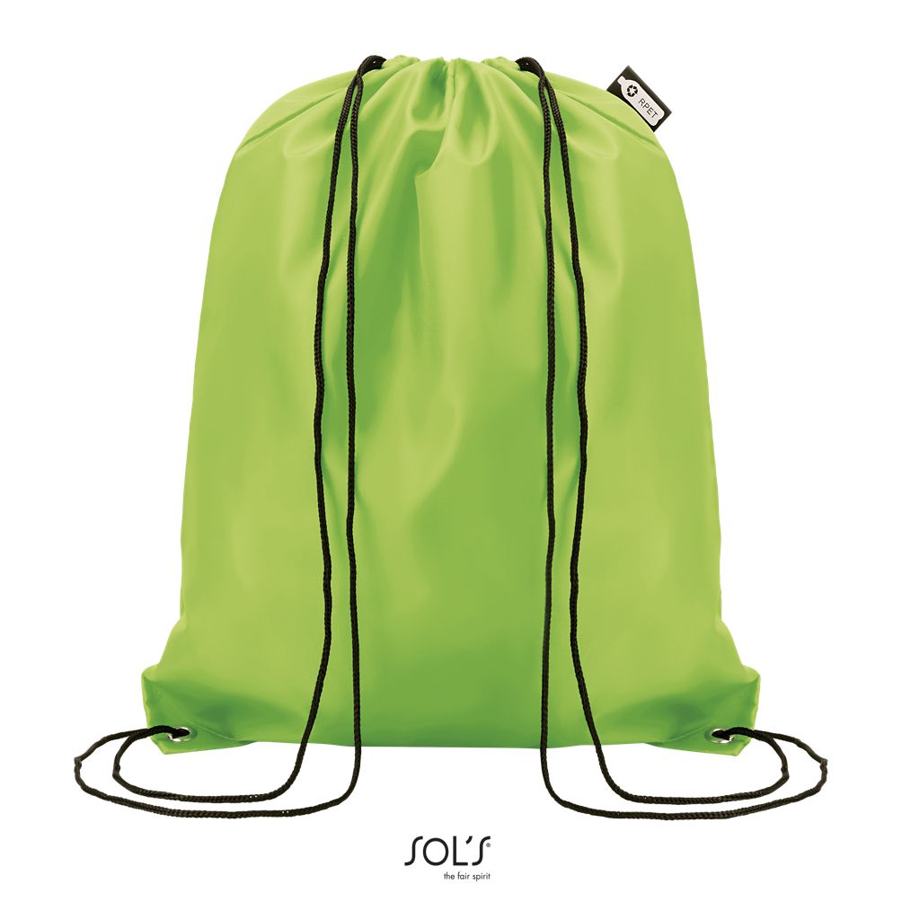 Mochila Con Cordones SOL'S CONSCIOUS Verde Amarillo