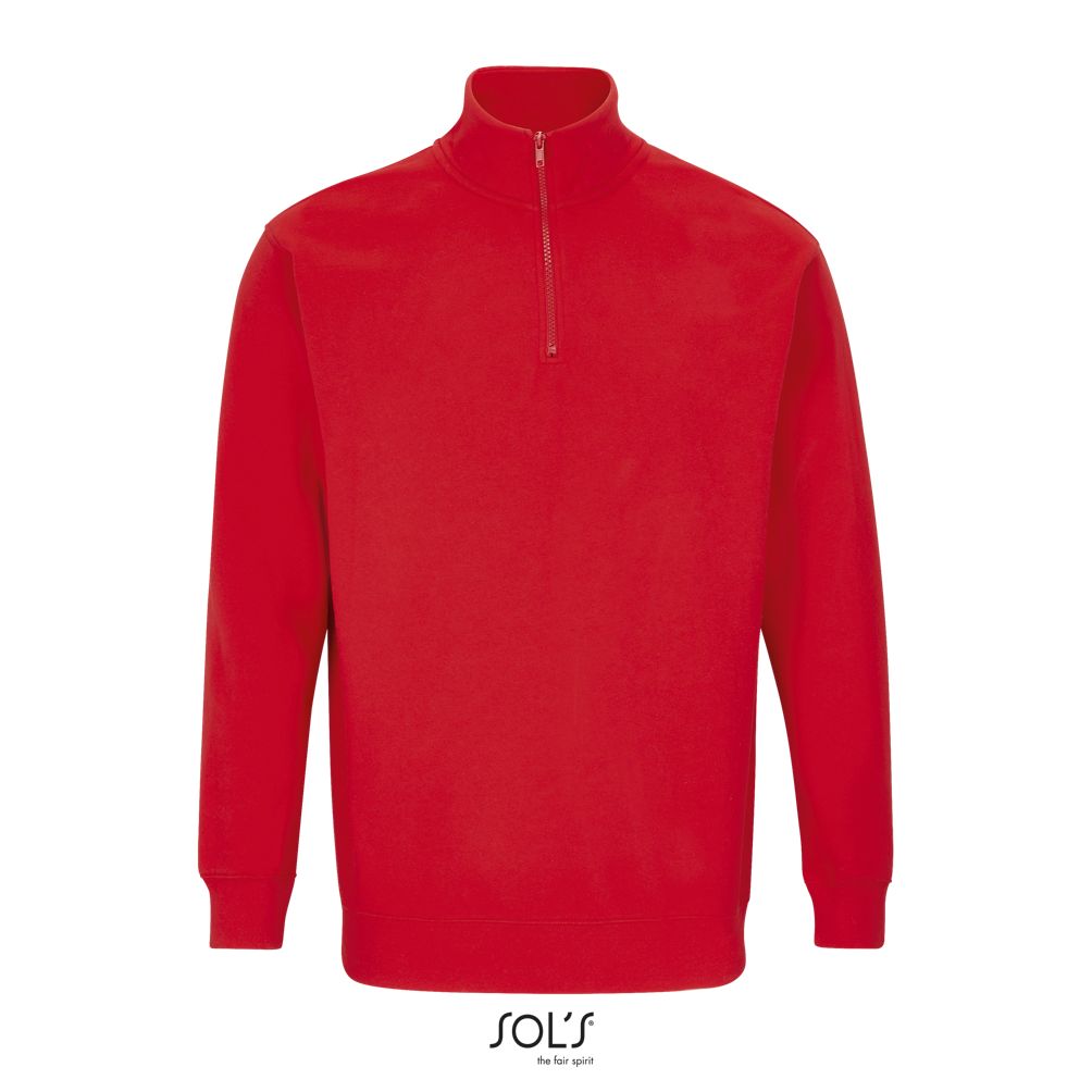 Sudadera Unisex Cuello Alto Con Cremallera 1/4 SOL'S CONRAD Rojo vivo