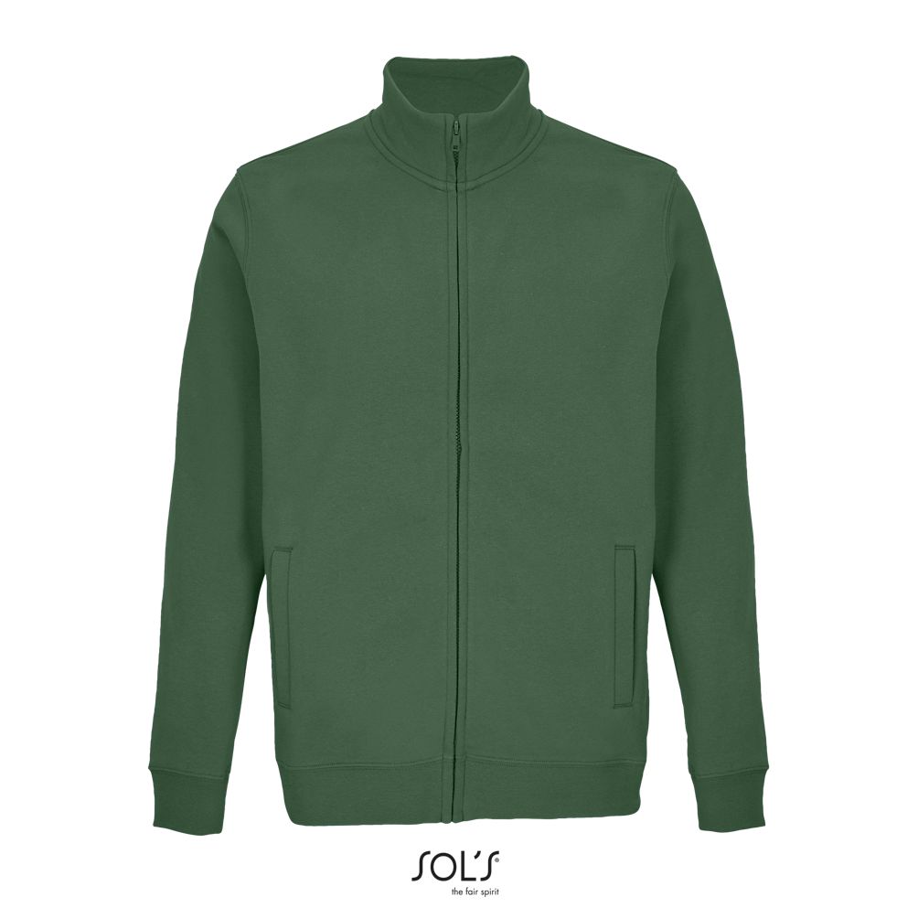 Sudadera Unisex Con Cremallera SOL'S COOPER VERDE BOTELLA