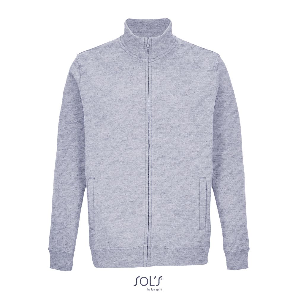 Sudadera Unisex Con Cremallera SOL'S COOPER GRIS MEZCLA