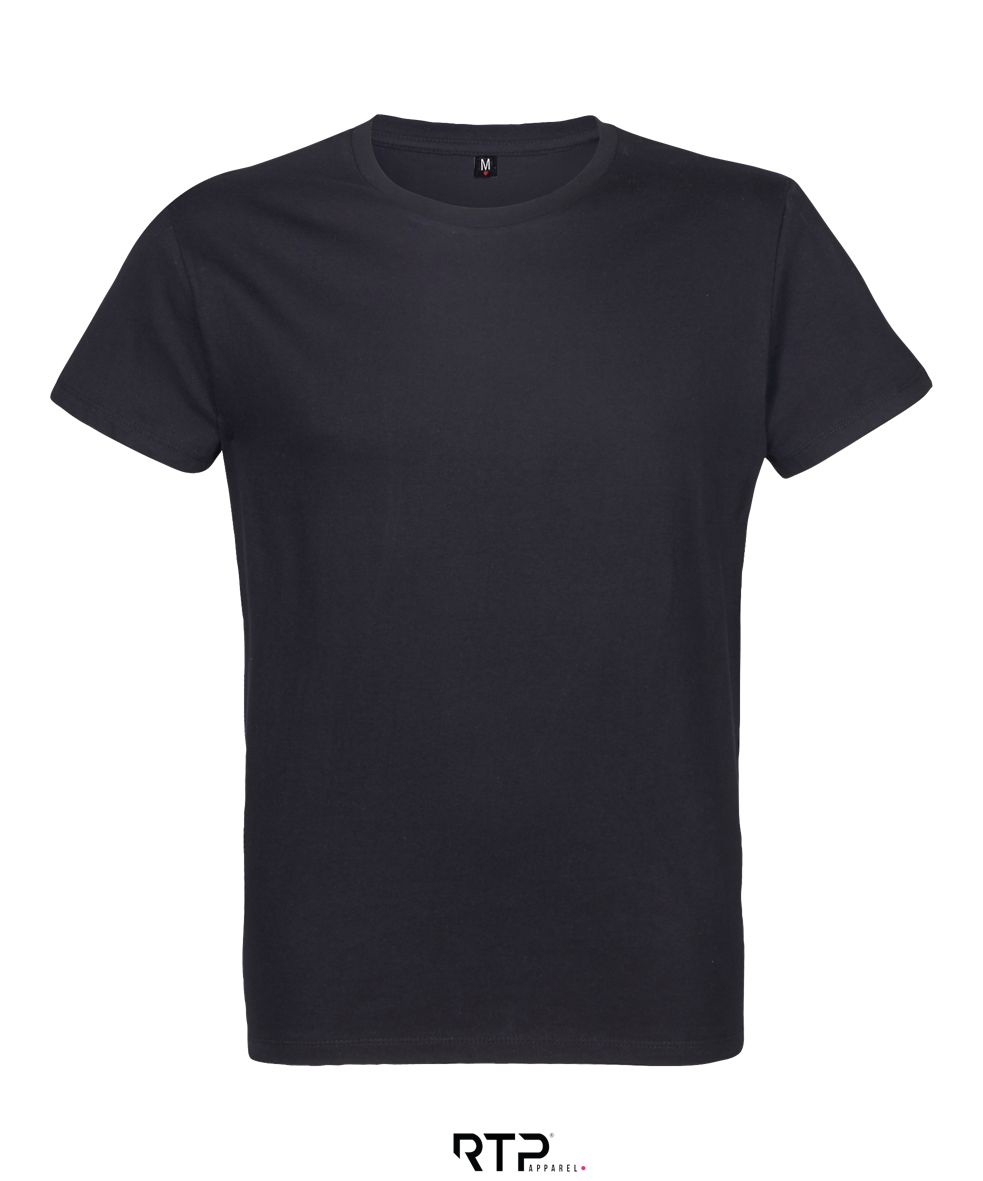 Camiseta Unisex 100% Pretratada RTP APPAREL VISION NEGRO PROFUNDO