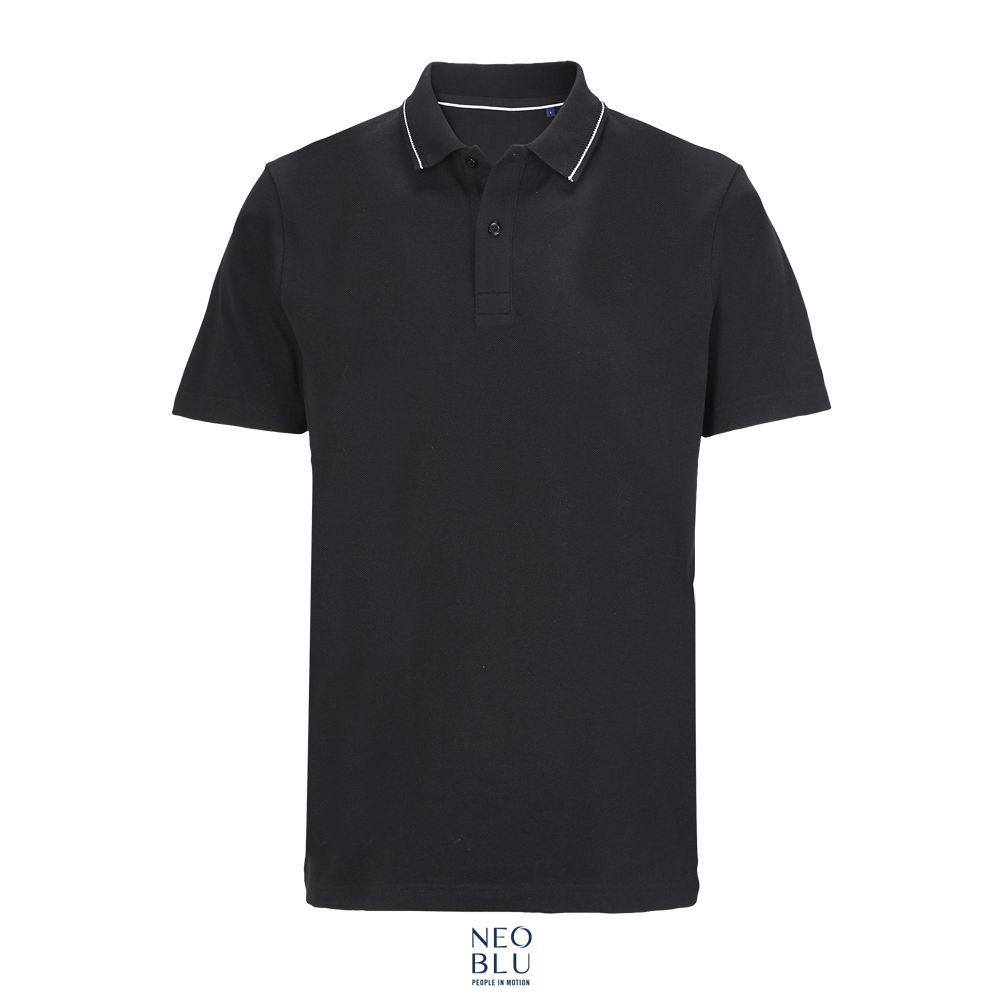 Polo Piqué Unisex NEOBLU OREL NEGRO PROFUNDO