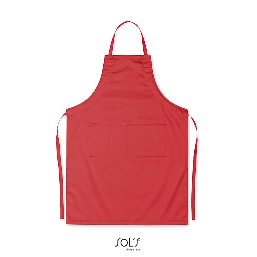 Delantal Con Peto Y Bolsillos SOL'S GRANADA ROJO