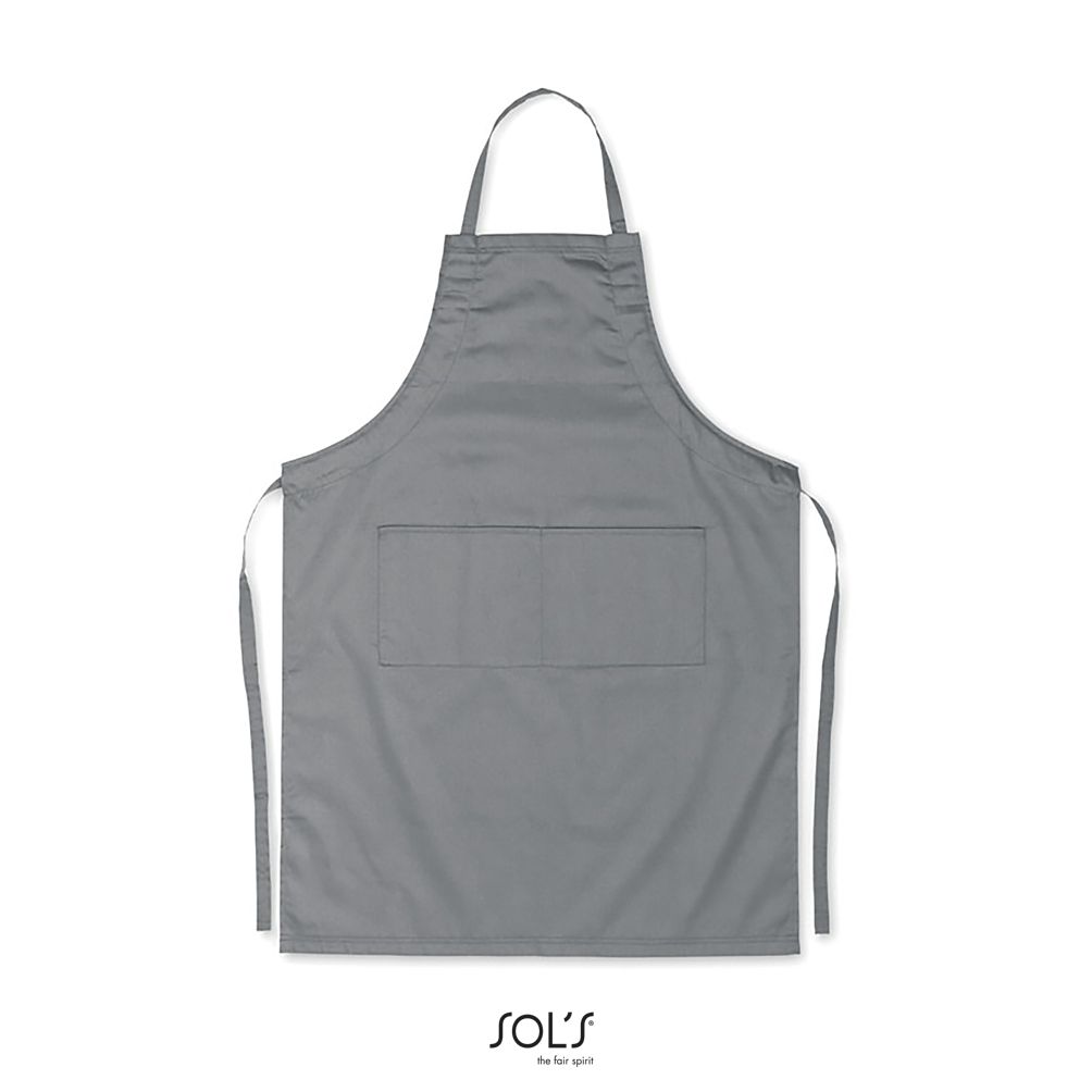 Delantal Con Peto Y Bolsillos SOL'S GRANADA GRIS OSCURO