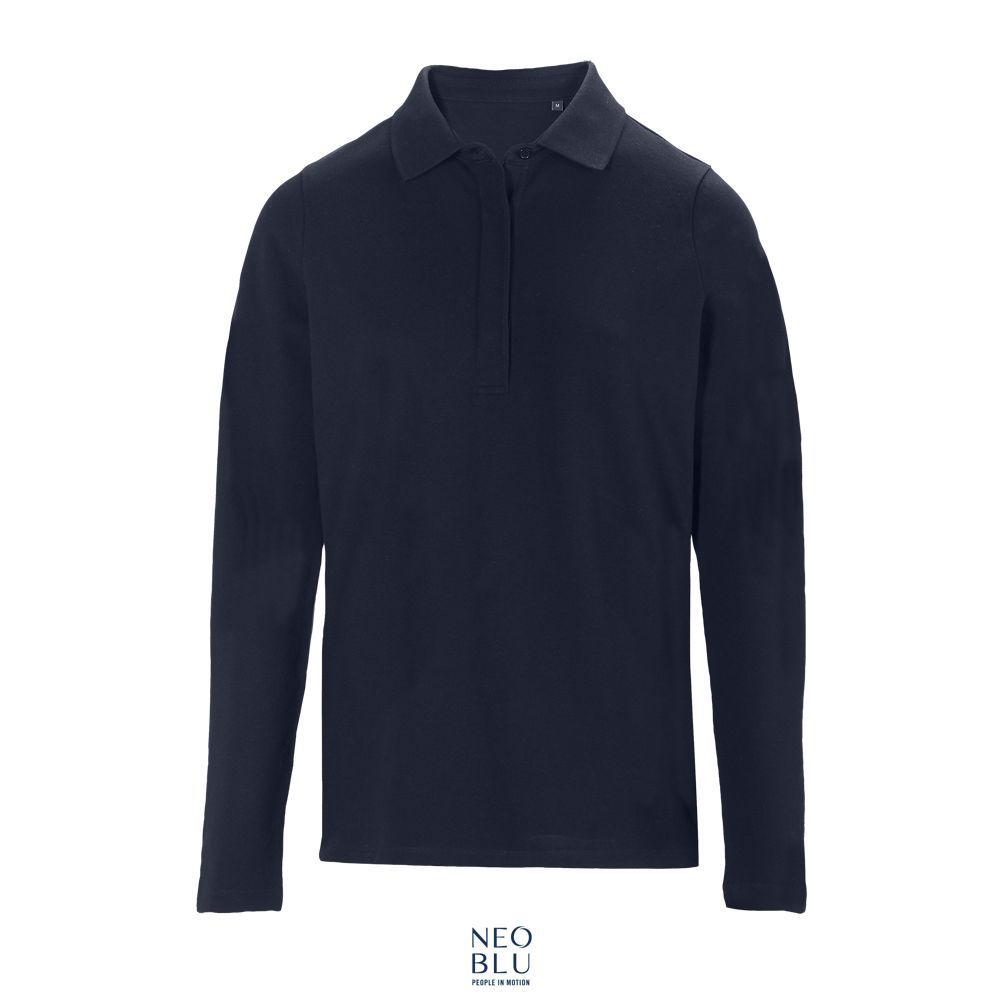 Polo Mujer Manga Larga Con Tapeta Oculta NEOBLU OWEN LSL WOMEN Noche