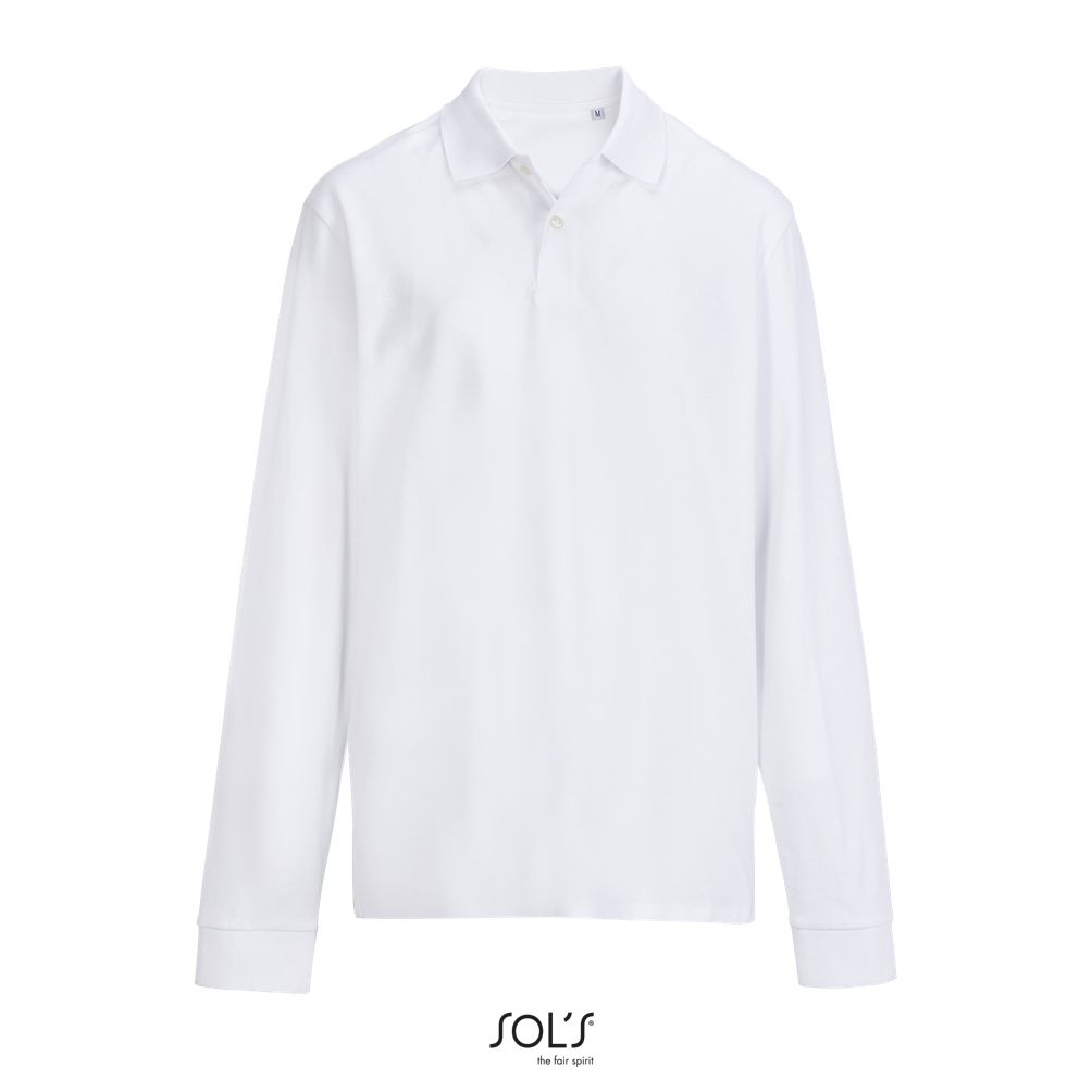 Polo Unisex SOL'S PACIFIC LSL BLANCO