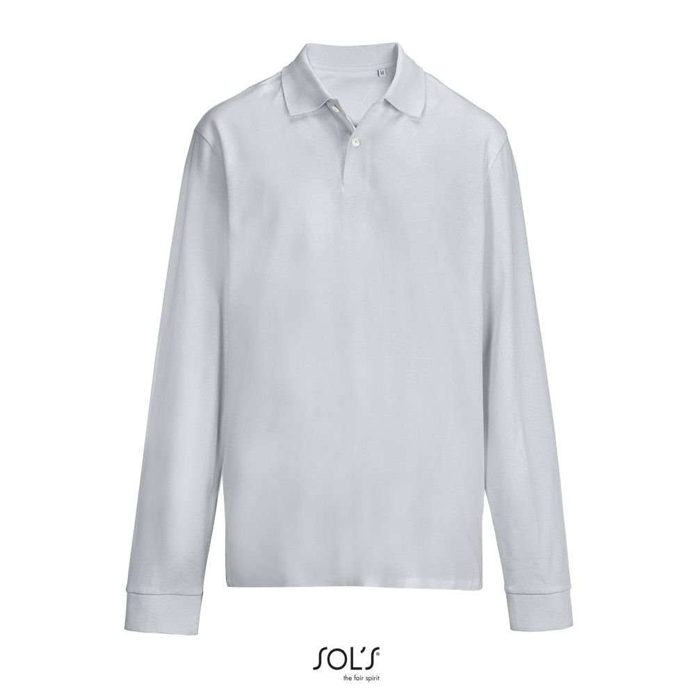 Polo Unisex SOL'S PACIFIC LSL Gris puro