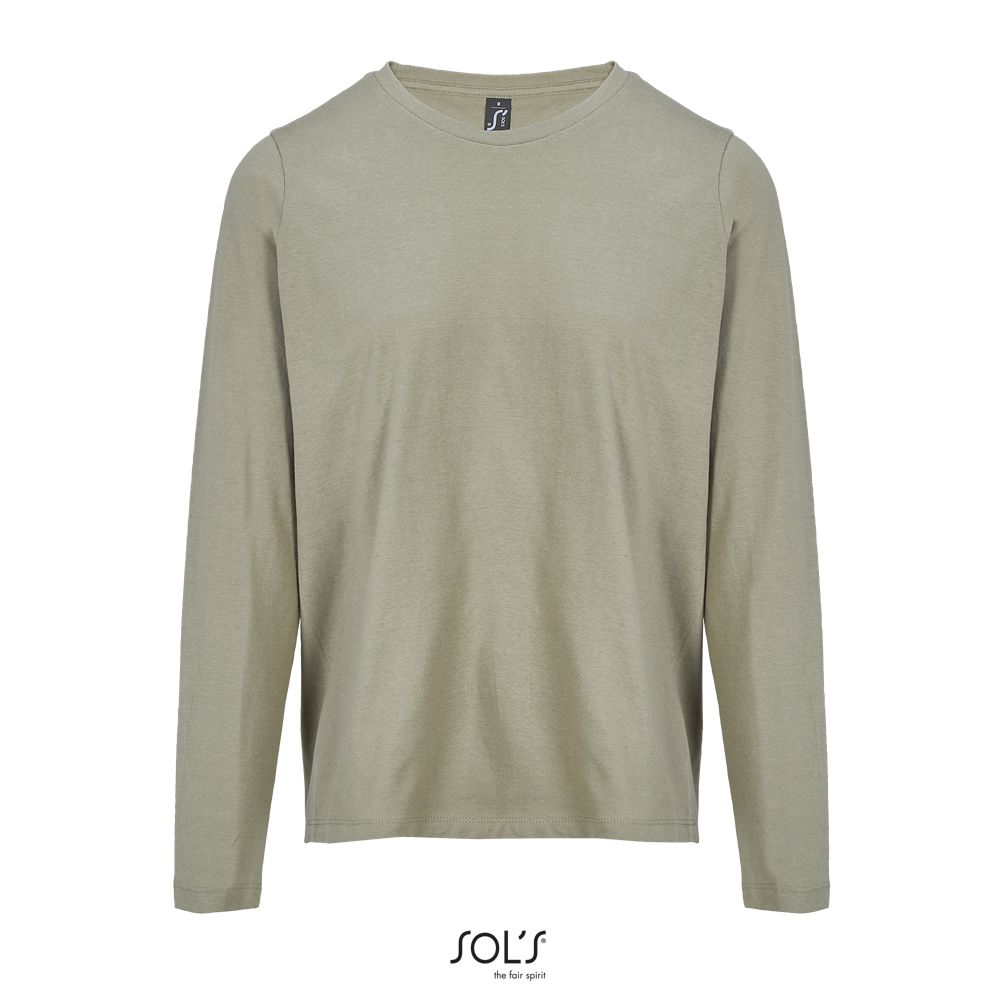 Camiseta Mujer Cuello Redondo Manga Larga SOL'S MONARCH WOMEN CAQUI