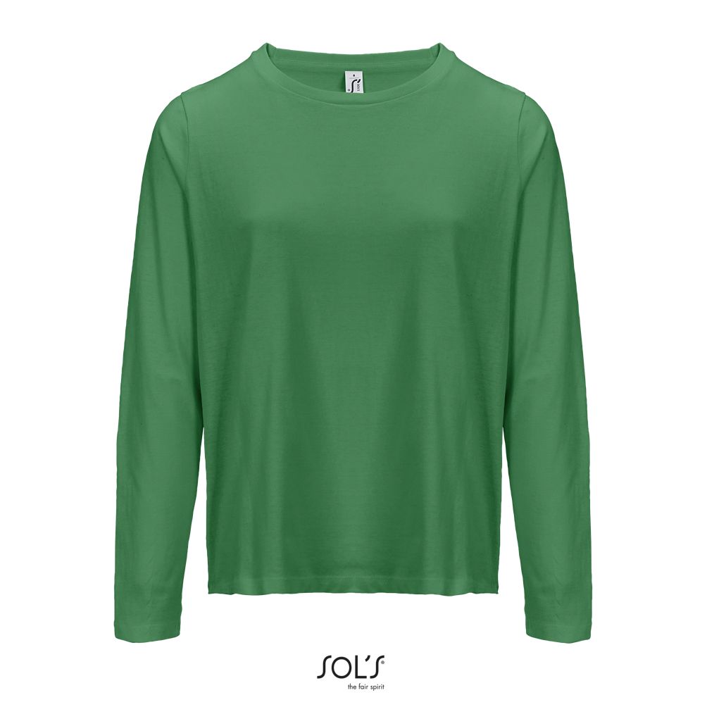 Camiseta Mujer Cuello Redondo Manga Larga SOL'S MONARCH WOMEN VERDE PRADERA