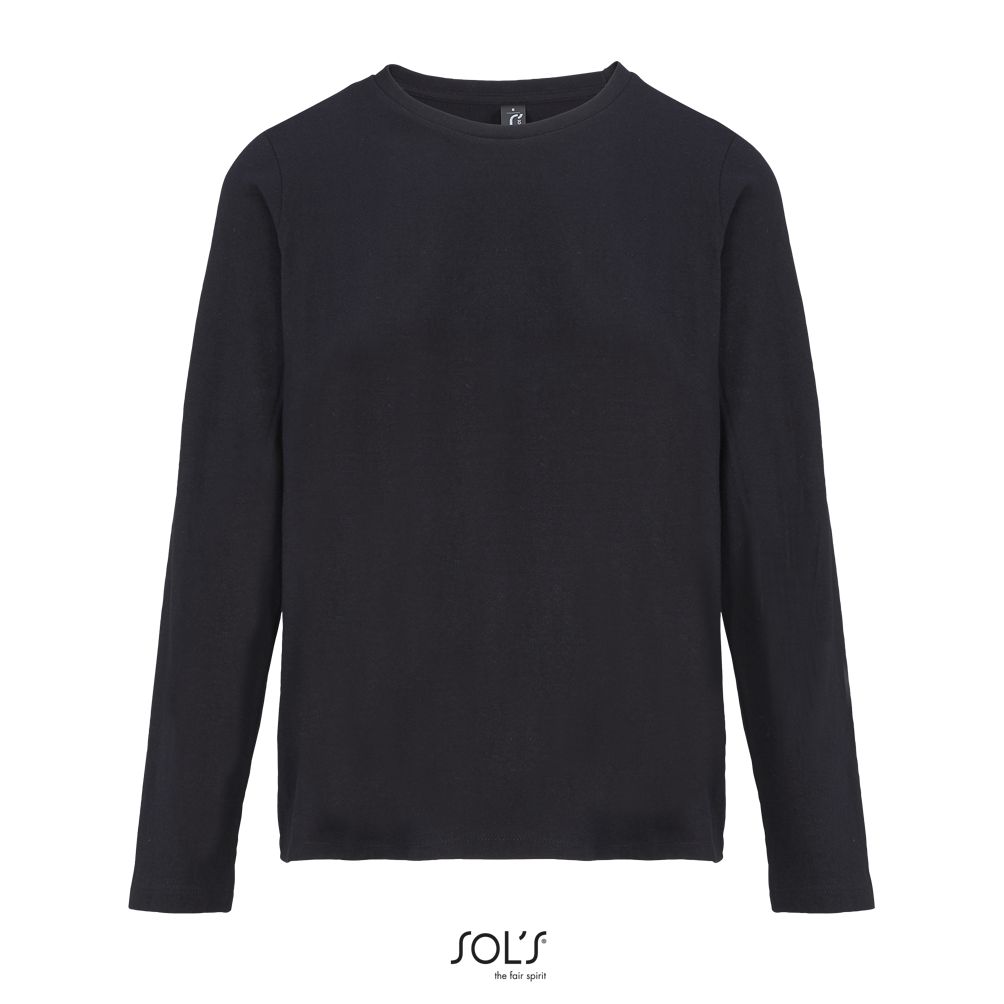 Camiseta Mujer Cuello Redondo Manga Larga SOL'S MONARCH WOMEN NEGRO PROFUNDO