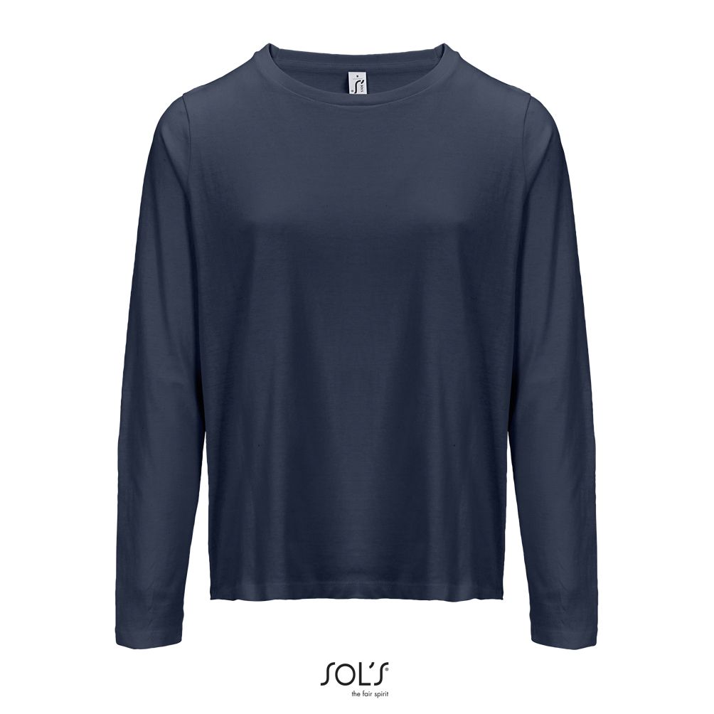 Camiseta Mujer Cuello Redondo Manga Larga SOL'S MONARCH WOMEN AZUL MARINO