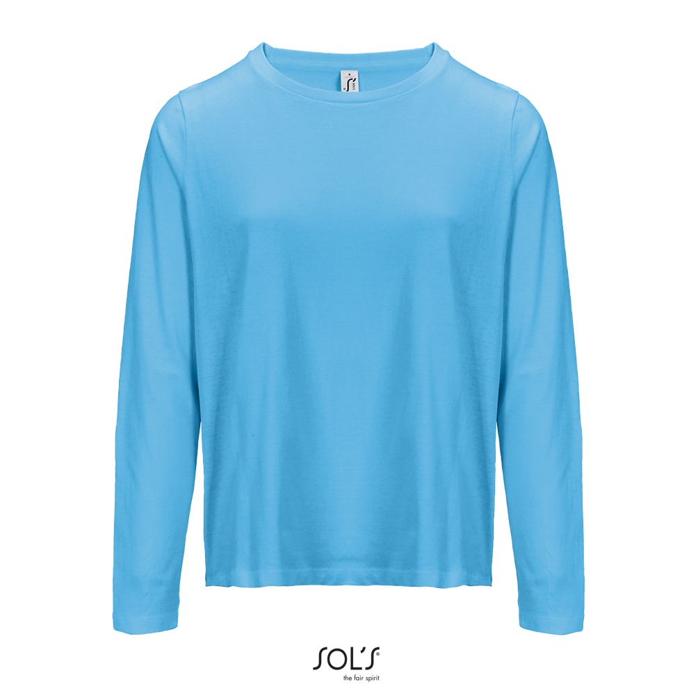 Camiseta Mujer Cuello Redondo Manga Larga SOL'S MONARCH WOMEN AQUA